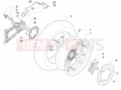 PIAGGIO MP3 500 Sport Business ABS (USA) Rear wheel