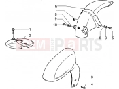 PIAGGIO Front and rear mudguard