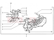 Crankase - Piaggio NRG MC3 DT