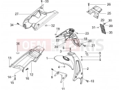 PIAGGIO NRG Power DD Rear cover - Splash guard