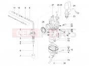 PIAGGIO NRG Power DD Carburetor's components