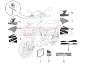 PIAGGIO NRG Power DD Plates - Emblems