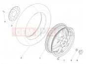 PIAGGIO NRG Power DD Rear wheel