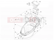 PIAGGIO NRG Power DD Helmet huosing - Undersaddle
