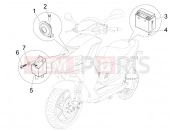 PIAGGIO NRG Power DD Remote control switches - Battery - Horn