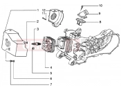 Cylinder head - inlet and induction pipe - Piaggio NRG Power DT