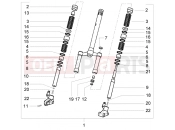 Front fork - Piaggio NRG Power DT