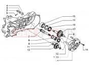 Rear wheel shaft - Piaggio NRG Power DT