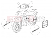 PIAGGIO NRG Power DT Plates - Emblems