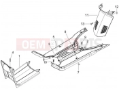 PIAGGIO NRG Power DT Central cover - Footrests