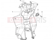 PIAGGIO NRG Power DT Front glove-box - Knee-guard panel