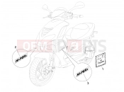 PIAGGIO NRG Power DT Plates - Emblems