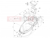 Helmet huosing - Undersaddle - Piaggio NRG Power DT 2009