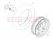 Rear wheel - Piaggio NRG Power DT 2009