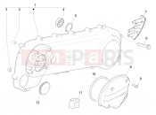 PIAGGIO NRG Power DT Crankcase cover - Crankcase cooling