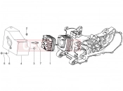 PIAGGIO NRG Power DT Cylinder head cover