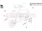 PIAGGIO NRG Power DT Serie Speciale Plates - Emblems
