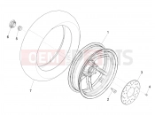 PIAGGIO NRG Power DD Rear wheel