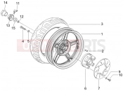 Rear wheel - Piaggio NRG Power Purejet 2010