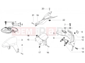 Front and rear mudguard - Piaggio NRG Power Purejet