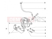 Front brake caliper - Piaggio NRG Power Purejet
