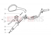 Handlebars component parts - Piaggio NRG Power Purejet