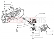 Rear wheel shaft - Piaggio NRG Power Purejet