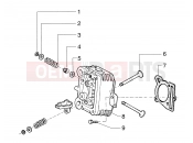 PIAGGIO Sfera 125cc Cylinder head - valves