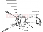 Head - valves - Piaggio Sfera RST 125