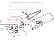 Silencer - Piaggio Sfera RST 80