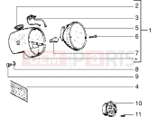 PIAGGIO Si Mix Head lamp