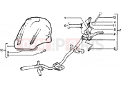 PIAGGIO Handlebars component parts-fairing