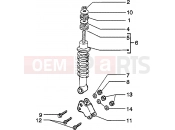 PIAGGIO Rear damper