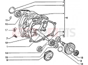 PIAGGIO Rear wheel shaft
