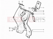 PIAGGIO Typhoon 125 4T 2V Front glove-box - Knee-guard panel