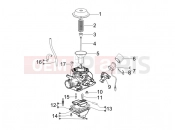 Carburetor's components - Piaggio Typhoon 125 4T 2V 2015