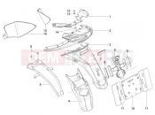 Rear cover - Splash guard - Piaggio Typhoon 125 4T 2V (USA) 2015