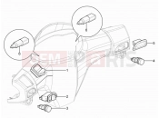 Selectors - Switches - Buttons - Piaggio Typhoon 125 4T 2V (USA) 2015