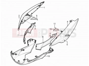 Side cover - Spoiler - Piaggio Typhoon 125 4T 2V (USA) 2015