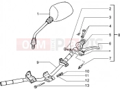 PIAGGIO Typhoon 125 XR 2T Handlebars component parts