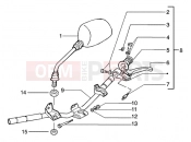 PIAGGIO HANDLEBARS COMPONENT PARTS