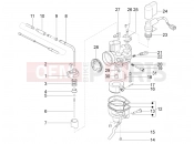 PIAGGIO Typhoon 50 2T (LBMC501) Carburetor's components