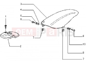 PIAGGIO Front and rear mudguard