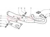 kipufogó - Piaggio Velofax