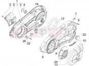 Crankcase cover - Crankcase cooling - Piaggio X Evo 400 2007