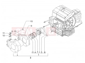 Cylinder-piston-wrist pin unit - Piaggio X Evo 400 2007