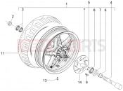 Front wheel - Piaggio X Evo 400 2007
