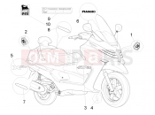 Plates - Emblems - Piaggio X Evo 400 2007