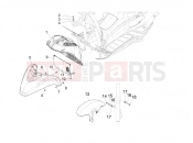 Wheel huosing - Mudguard - Piaggio X Evo 400 2007