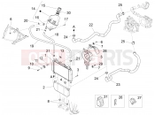 Cooling system - Piaggio X10 125 4V I.E. 2015